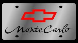 Eurosport Daytona - Eurosport Daytona 1317-1 Stainless License Plate Monte Carlo Bowtie Logo - Image 1