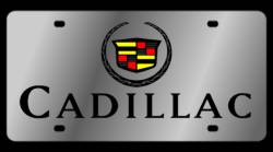 Eurosport Daytona - Eurosport Daytona 1204-1 Stainless License Plate Cadillac Block Logo - Image 1