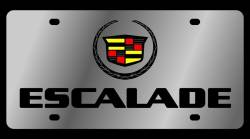 Eurosport Daytona - Eurosport Daytona 1205-1 Stainless License Plate Cadillac Escalade Logo - Image 1