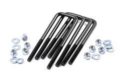 Rough Country Suspension Systems - Rough Country 9/16 x 3.25 x 8.5 Square Top Leaf Spring U-Bolts 4PC 7627 - Image 1