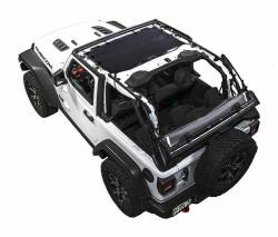 SpiderWebShade Mesh Bikini Top Black for Jeep JL 2DR JLKINI-2D-BLK