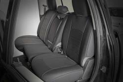 Rough Country Suspension Systems - Rough Country Front/Rear Seat Covers Black for 09-18 RAM Trucks Crew 91029 - Image 3