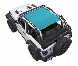 SpiderWebShade Mesh Bikini Top-Teal for Jeep JL 2DR SWS-SHDTOP-01-JL2D-TEL