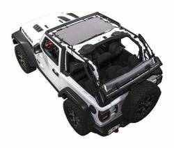 SpiderWebShade Mesh Bikini Top Grey for Jeep JL 2DR JLKINI-2D-GRY