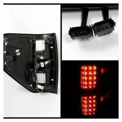 Spyder Auto - Spyder Auto 5008374 Black/Clear LED Taillights for 09-14 Ford F150 - Image 7