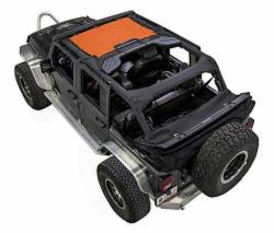 SpiderWebShade Mesh Bikini Top-Orange for Jeep JK 4DR SWS-SHDKNI-01-JK-ORG