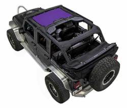 SpiderWebShade Mesh Bikini Top-Purple for Jeep JK 4DR SWS-SHDKNI-01-JK-PRP