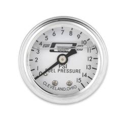 Mr Gasket - Mr Gasket 1563 Fuel Pressure Gauge 1.5" Dia. 0-15 Lbs Liquid - Image 1