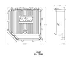 B&M - B&M 30280 Cast Alu. Auto Trans Oil Pan for 68-85 Buick/Cadillac/Chevy/GMC - Image 3