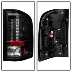 Spyder Auto - Spyder Auto 5001771 Black/Clear LED Taillights for 07-13 Silverado 1500/2500HD - Image 4