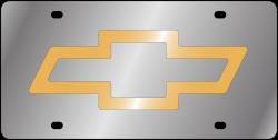 Eurosport Daytona - Eurosport Daytona 1301-2 Stainless License Plate Chevrolet Bowtie Logo - Image 1