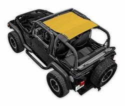 SpiderWebShade Mesh Bikini Top-Yellow for Jeep TJ SWS-SHDTOP-01-KRWL-YLW
