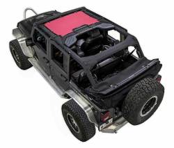 SpiderWebShade Mesh Bikini Top-Pink for Jeep JK 4DR SWS-SHDKNI-01-JK-PNK