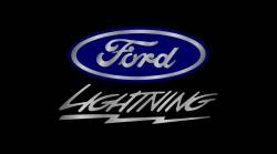 Eurosport Daytona - Eurosport Daytona 3540-1 Carbon Steel License Plate Ford Lightning Logo - Image 1