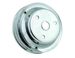 Mr Gasket - Mr Gasket 4977 Chrome Crankshaft Pulley-Double Groove for 69-85 Buick/Chevy/GMC - Image 2