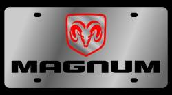 Eurosport Daytona - Eurosport Daytona 1452-1 Stainless License Plate Magnum Logo for Dodge - Image 1