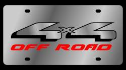 Eurosport Daytona - Eurosport Daytona 1551-1 Stainless License Plate Ford 4x4 Off Road Logo - Image 1