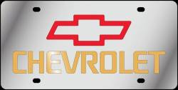 Eurosport Daytona - Eurosport Daytona 1302-2 Stainless License Plate Chevrolet Bowtie Logo - Image 1