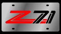 Eurosport Daytona - Eurosport Daytona 1333-1 Stainless License Plate Chevrolet Z71 Logo - Image 1