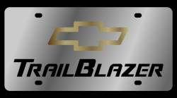 Eurosport Daytona - Eurosport Daytona 1322-1GB Stainless License Plate Trailblazer Bowtie Logo - Image 1