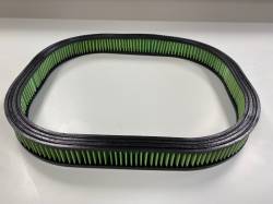 Green Filter USA - Green Filter 2339 Oval Air Filter 2" H 17" x 13" ID 19" x 15" OD 19" x 15" Top - Image 1