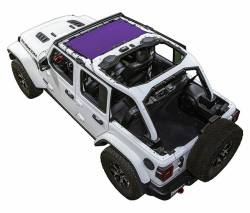 SpiderWebShade Mesh Bikini Top-Purple for Jeep JL 4DR SWS-SHDKNI-01-JL-PRP