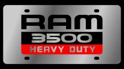 Eurosport Daytona - Eurosport Daytona 1485-1 Stainless License Plate RAM 3500 HD Logo for Dodge - Image 1