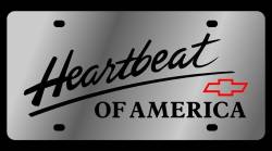 Eurosport Daytona - Eurosport Daytona 1311-1 Stainless License Plate Heartbeat Of America - Image 1