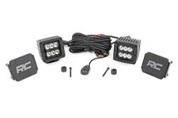 Rough Country Cowl Mount 2" LED Light Pod Kit for Jeep JL/JT 70062