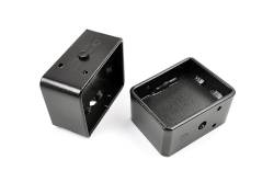 Rough Country 4" Steel Rear Leaf Spring Lift Blocks Pair 6593