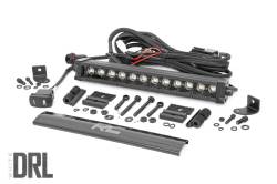 Rough Country Black Series 12" Single Row DRL LED Light Bar EACH 70712BLDRL