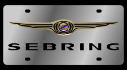 Eurosport Daytona - Eurosport Daytona 1426-1 Stainless License Plate Sebring Logo for Chrysler - Image 1