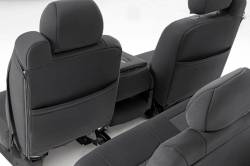 Rough Country Suspension Systems - Rough Country 91013 Front 40/40/20 Seat Covers Black for 99-06 Silverado/Sierra - Image 2