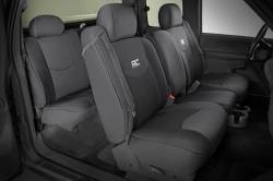 Rough Country Suspension Systems - Rough Country 91013 Front 40/40/20 Seat Covers Black for 99-06 Silverado/Sierra - Image 3