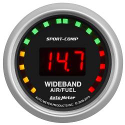 AutoMeter - AutoMeter 3379 Sport-Comp Wideband Air/Fuel Ratio Street Gauge 10:1-17:1 2-1/16" - Image 1