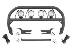 Rough Country 51049 4" Black Front Bumper Nudge Bar w/LED for 21-26 Ford Bronco