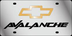 Eurosport Daytona - Eurosport Daytona 1303-1GB Stainless License Plate Avalanche Bowtie Logo - Image 1