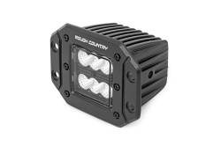 Rough Country Suspension Systems - Rough Country 70803BL Black Series 2" Flush Mount LED Light Pods-Spot Pair - Image 2