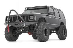 Rough Country Suspension Systems - Rough Country 10570 Heavy Duty Front Winch Bumper Black for 84-01 Cherokee XJ - Image 4