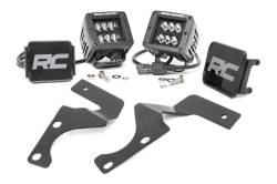 Rough Country 70799 A-Pillar 2" LED Ditch Light Flood for 10-24 Toyota 4Runner