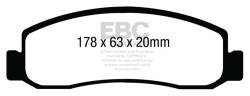 EBC Brakes - EBC Brakes DP41892R Yellowstuff Street & Track Brake Pads - Image 1