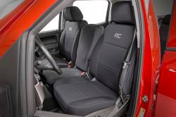 Rough Country Suspension Systems - Rough Country Front Seat Covers Black 14-18 Silverado/Sierra Crew 91025 - Image 4