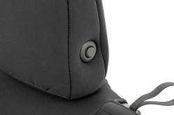 Rough Country Suspension Systems - Rough Country Front/Rear Seat Covers Black for Gladiator JT 91034 - Image 5