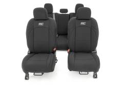 Rough Country Suspension Systems - Rough Country Front/Rear Seat Covers Black for Gladiator JT 91034 - Image 4