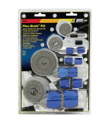 Mr Gasket - Mr Gasket 8091 Flex-Braid Hose Sleeving Kit Blue - Image 1