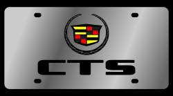 Eurosport Daytona - Eurosport Daytona 1220-1 Stainless License Plate Cadillac CTS Logo - Image 1
