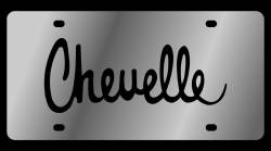 Eurosport Daytona - Eurosport Daytona 1360-1 Stainless License Plate Chevelle Script Logo - Image 1