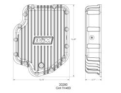 B&M - B&M 20280 Cast Aluminum Auto Trans Oil Pan for 65-90 Buick/Cadillac/Chevy/GMC - Image 3