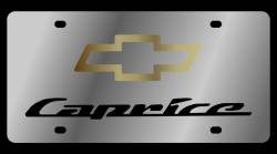 Eurosport Daytona - Eurosport Daytona 1337-1GB Stainless License Plate Caprice Bowtie Logo - Image 1
