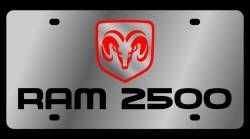 Eurosport Daytona - Eurosport Daytona 1456-1 Stainless License Plate RAM 2500 Logo for Dodge - Image 1